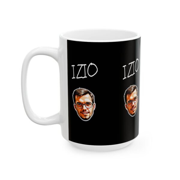 Personalized IZIO Ceramic Mug: Fun Black Coffee Cup for Friends & Family - Image 3