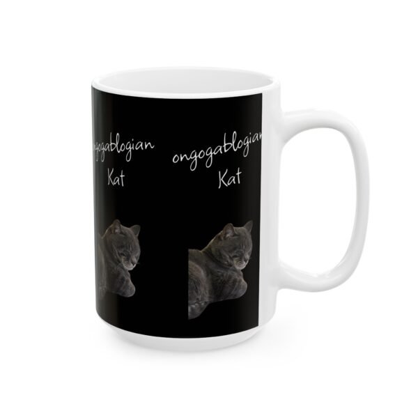 ongogablogian Kat Personalized IZO Ceramic Mug - Fun Black Coffee Cup for Friends & Family - Image 4