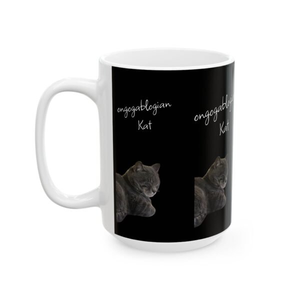 ongogablogian Kat Personalized IZO Ceramic Mug - Fun Black Coffee Cup for Friends & Family - Image 3